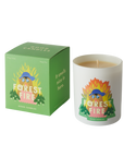 Forest Fire Scented Candle White Glass