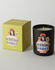 Reading Books Soy Wax Scented Candle Black
