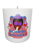 School Dinners Soy Wax Scented Candle White